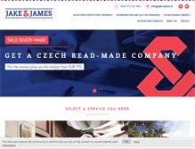 Tablet Screenshot of jake-james.com